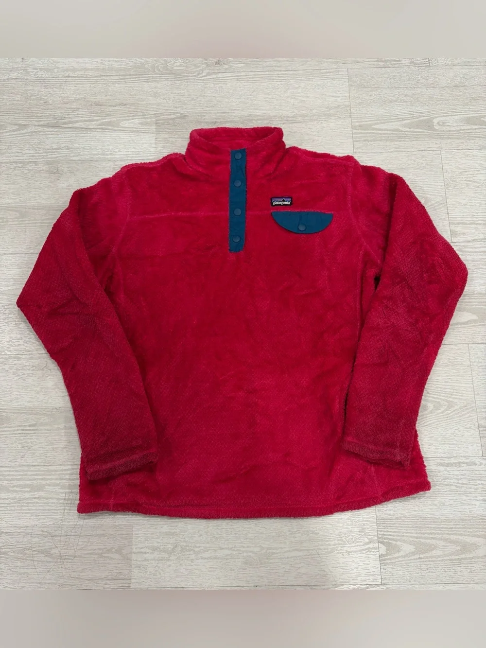 Patagonia Women’s Pink Re Tool Snap-T fleece pullover SIZE Youth XXL 16/18